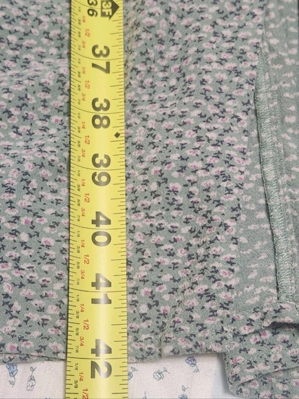Lucky Brand Ditsy Floral Maxi Slip Dress M Sage Green Floral Boho Cottagecore - Picture 11 of 16